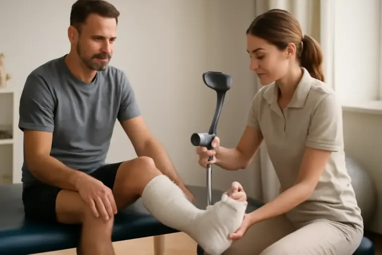 Protocollo riabilitativo dopo ingessatura: passi chiave che favoriscono il recupero motorio completo