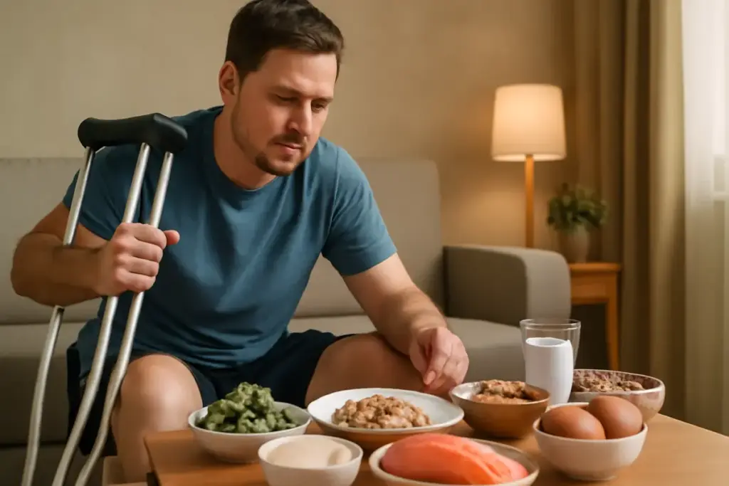 Cosa mangiare durante la riabilitazione ortopedica? Alimenti che favoriscono la ricostruzione muscolare
