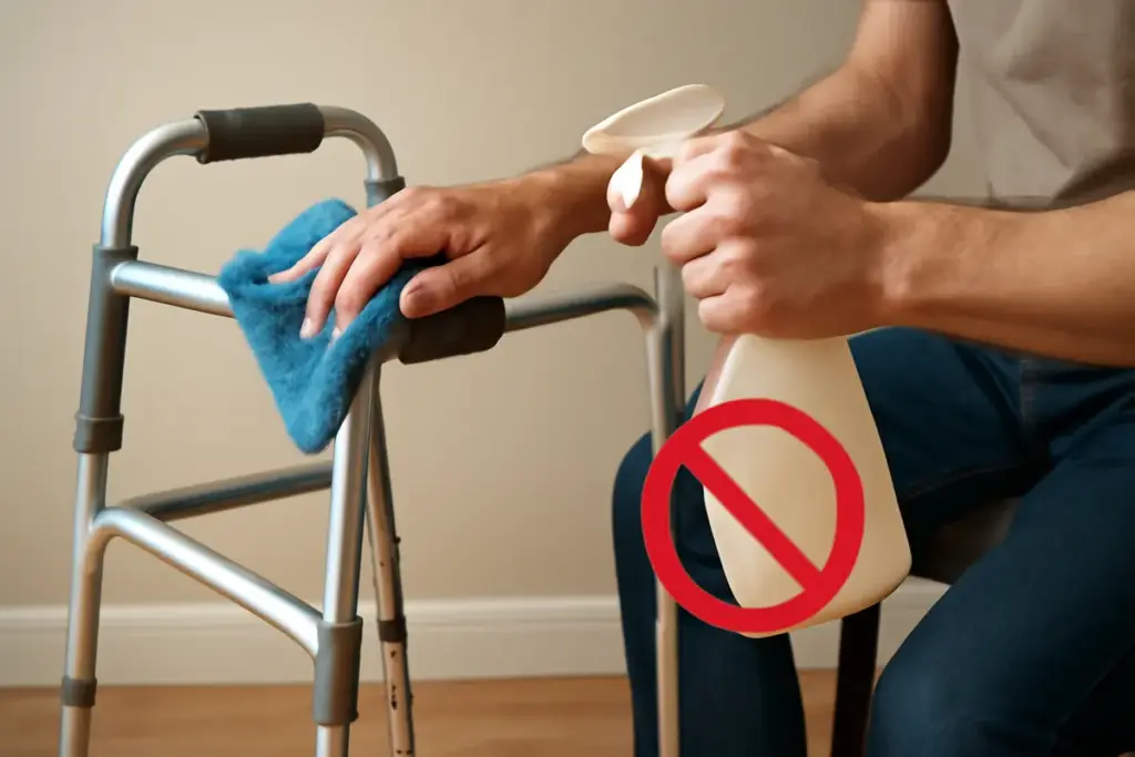 Come si pulisce correttamente un deambulatore? Gli errori comuni che lo danneggiano